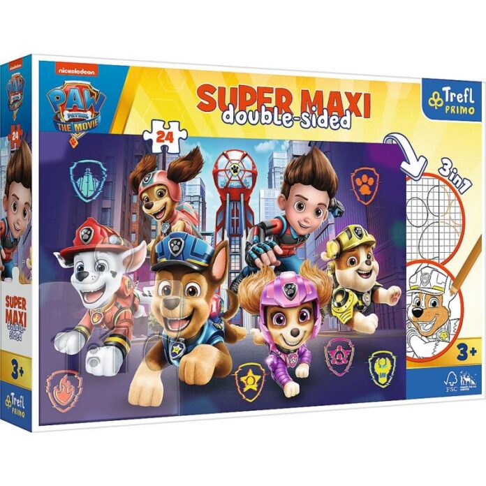 Puzzle Trefl Primo Super Maxi Paw Patrol, Echipa cateilor, 24 piese Puzzle Trefl Primo Super Maxi Paw Patrol, Echipa cateilor, 24 piese
