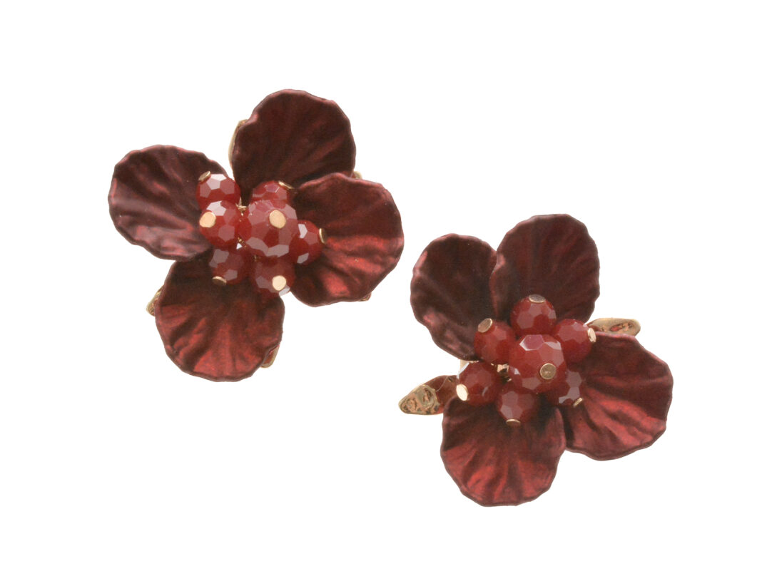 Cercei ALDO visinii, BAMEY 601, din metal Cercei ALDO visinii, BAMEY 601, din metal