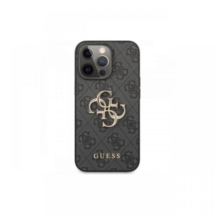 Husa pentru Apple iPhone 13 Pro, Guess, 4G Metal Logo, Roz Husa pentru Apple iPhone 13 Pro, Guess, 4G Metal Logo, Roz