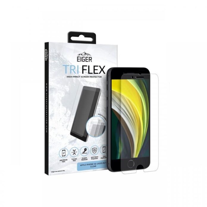 Folie Eiger Clear Tri Flex EGSP00612 pentru iPhone SE 2020 / 8 / 7 / 6s / 6 (Transparent) Folie Eiger Clear Tri Flex EGSP00612 pentru iPhone SE 2020 / 8 / 7 / 6s / 6 (Transparent)