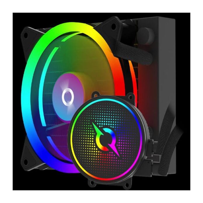 Cooler CPU AQIRYS Aquarius 120 AiO, 120mm, iluminare ARGB (Negru) Cooler CPU AQIRYS Aquarius 120 AiO, 120mm, iluminare ARGB (Negru)