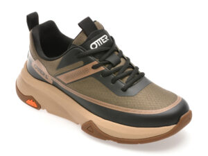 Pantofi sport OTTER kaki, 93516, din material textil Pantofi sport OTTER kaki, 93516, din material textil