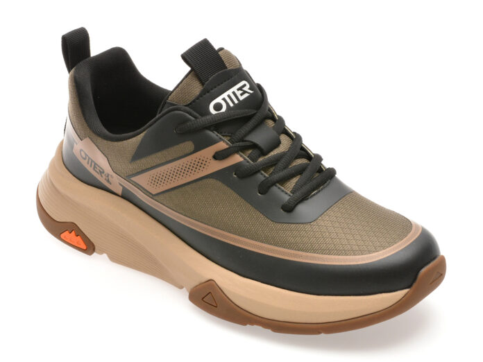Pantofi sport OTTER kaki, 93516, din material textil Pantofi sport OTTER kaki, 93516, din material textil