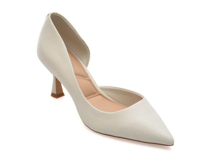 Pantofi eleganti ALDO albi, GRAYWIEN 121, din piele naturala Pantofi eleganti ALDO albi, GRAYWIEN 121, din piele naturala