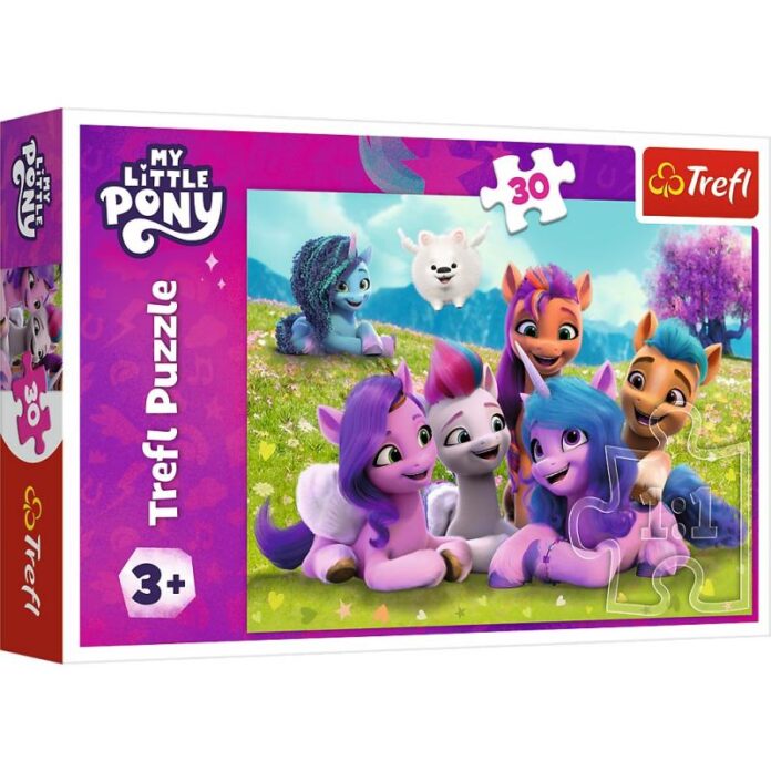 Puzzle Trefl - My Little Pony, Poneii Prietenosi, 30 piese Puzzle Trefl - My Little Pony, Poneii Prietenosi, 30 piese