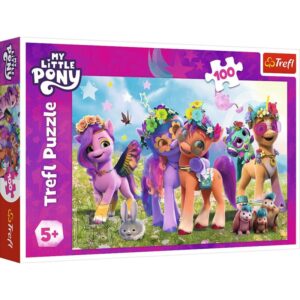 Puzzle Trefl My Little Pony, Poneii Amuzanti, 100 piese Puzzle Trefl My Little Pony, Poneii Amuzanti, 100 piese