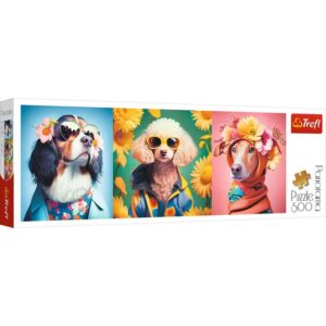 Puzzle Trefl Panorama, Saptamana Modei Cateilor, 500 piese Puzzle Trefl Panorama, Saptamana Modei Cateilor, 500 piese