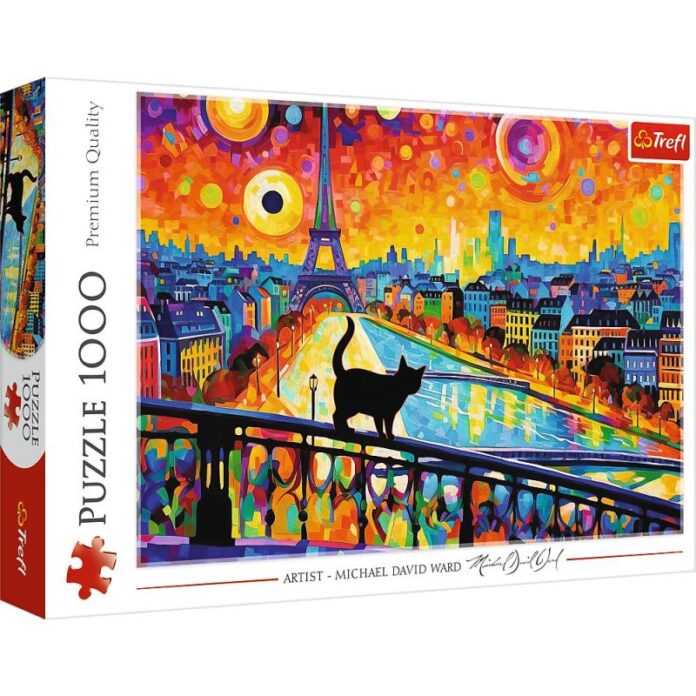 Puzzle Trefl din 1000 de piese, Paris in zori Puzzle Trefl din 1000 de piese, Paris in zori