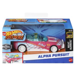 Masinuta Hot Wheels Pull Back - Alpha Pursuit, 1:43 Masinuta Hot Wheels Pull Back - Alpha Pursuit, 1:43