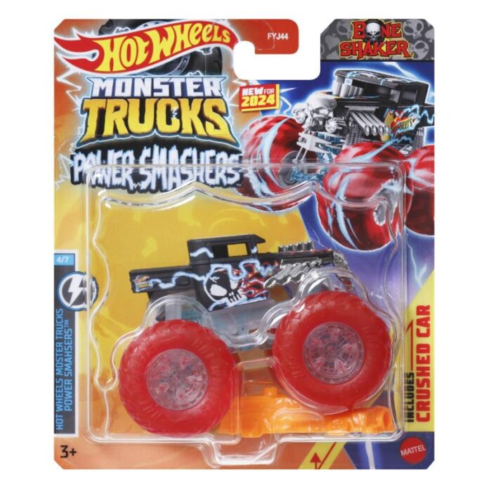 Masinuta Hot Wheels Monster Trucks - Color Shifters, Bone Shaker, 1:64 Masinuta Hot Wheels Monster Trucks - Color Shifters, Bone Shaker, 1:64
