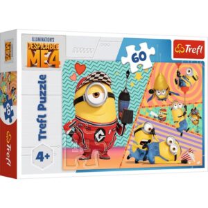 Puzzle Trefl 4 in 1 Despecable me 4, Minionii trazniti, 35/48/54/70 piese Puzzle Trefl 4 in 1 Despecable me 4, Minionii trazniti, 35/48/54/70 piese
