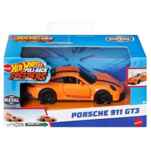 Masinuta Hot Wheels Pull-Back Speeders - Porsche 911 GT3, scara 1:43 Masinuta Hot Wheels Pull-Back Speeders - Porsche 911 GT3, scara 1:43