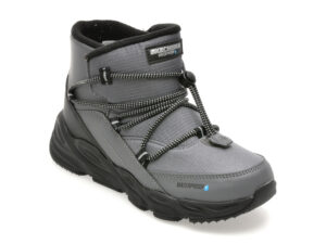 Ghete SKECHERS gri, TURBO TREAD, din material textil Ghete SKECHERS gri, TURBO TREAD, din material textil