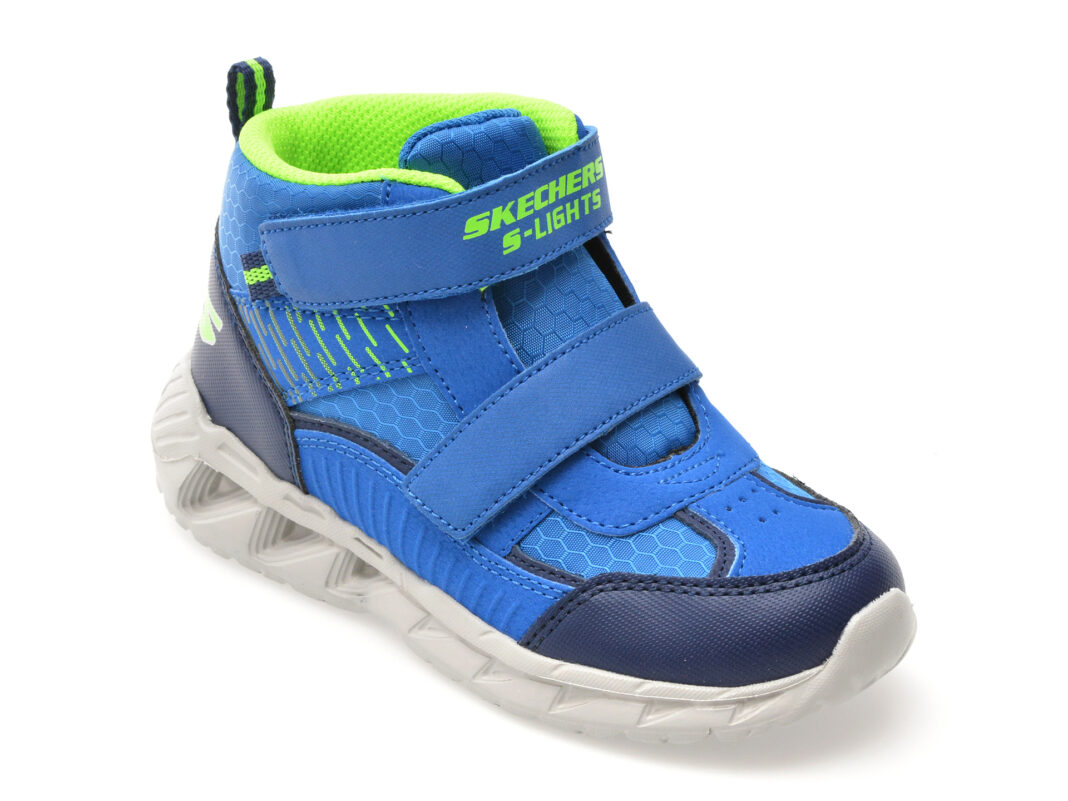 Ghete SKECHERS albastre, MAGNA-LIGHTS, din material textil Ghete SKECHERS albastre, MAGNA-LIGHTS, din material textil