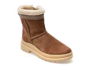 Ghete REMONTE maro, D0C83, din piele intoarsa Ghete REMONTE maro, D0C83, din piele intoarsa