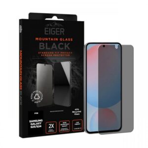 Folie Eiger Sticla Mountain Glass Privacy Samsung Galaxy S25 / S24, Negru Folie Eiger Sticla Mountain Glass Privacy Samsung Galaxy S25 / S24, Negru
