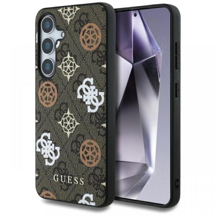 Husa MagSafe pentru Samsung Galaxy S25+ S936, Guess, IML Glitter 4G Circle Triangle, Neagra Husa MagSafe pentru Samsung Galaxy S25+ S936, Guess, IML Glitter 4G Circle Triangle, Neagra