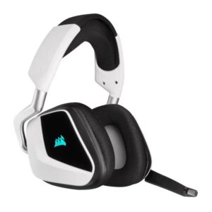 Casti Gaming Wireless Corsair HS65 V2 EU, Bluetooth, Dolby Audio 7.1, Microfon (Alb) Casti Gaming Wireless Corsair HS65 V2 EU, Bluetooth, Dolby Audio 7.1, Microfon (Alb)