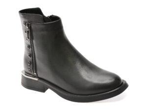 Ghete IMAGE negre, 370032, din piele naturala Ghete IMAGE negre, 370032, din piele naturala