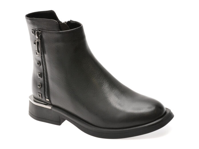 Ghete IMAGE negre, 370032, din piele naturala Ghete IMAGE negre, 370032, din piele naturala