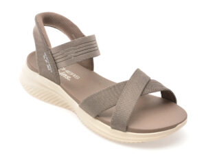 Sandale SKECHERS gri, ULTRA FLEX 3.0, din material textil Sandale SKECHERS gri, ULTRA FLEX 3.0, din material textil