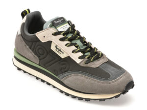 Pantofi sport PEPE JEANS negri, MS60003, din material textil Pantofi sport PEPE JEANS negri, MS60003, din material textil