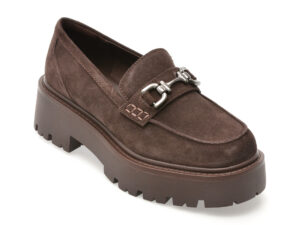 Mocasini ALDO maro, ONEAMETH 201, din piele intoarsa Mocasini ALDO maro, ONEAMETH 201, din piele intoarsa