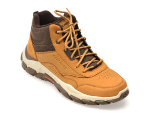 Ghete SKECHERS maro, SANTORO, din piele naturala Ghete SKECHERS maro, SANTORO, din piele naturala