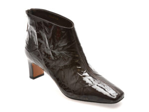 Botine elegante EPICA maro, 33M2525, din piele naturala lacuita Botine elegante EPICA maro, 33M2525, din piele naturala lacuita