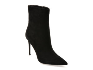 Botine elegante EPICA PREMIUM negre, 2466T, din piele intoarsa Botine elegante EPICA PREMIUM negre, 2466T, din piele intoarsa