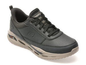 Pantofi sport SKECHERS negri, ARCH FIT ORVAN , din piele naturala Pantofi sport SKECHERS negri, ARCH FIT ORVAN , din piele naturala