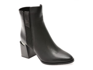 Botine elegante EPICA negre, A496, din piele naturala Botine elegante EPICA negre, A496, din piele naturala