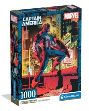 Puzzle Clementoni, Marvel Captain America, 1000 piese Puzzle Clementoni, Marvel Captain America, 1000 piese