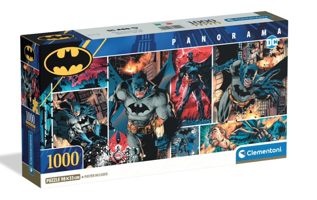 Puzzle Clementoni panoramic, Batman, 1000 piese Puzzle Clementoni panoramic, Batman, 1000 piese