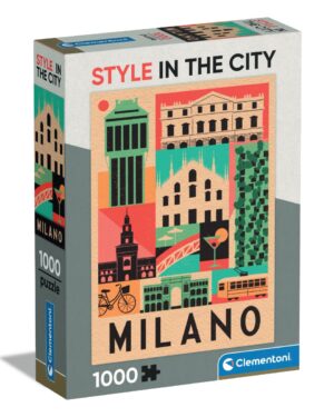 Puzzle Clementoni, Style in the city, Milano 1000 piese Puzzle Clementoni, Style in the city, Milano 1000 piese