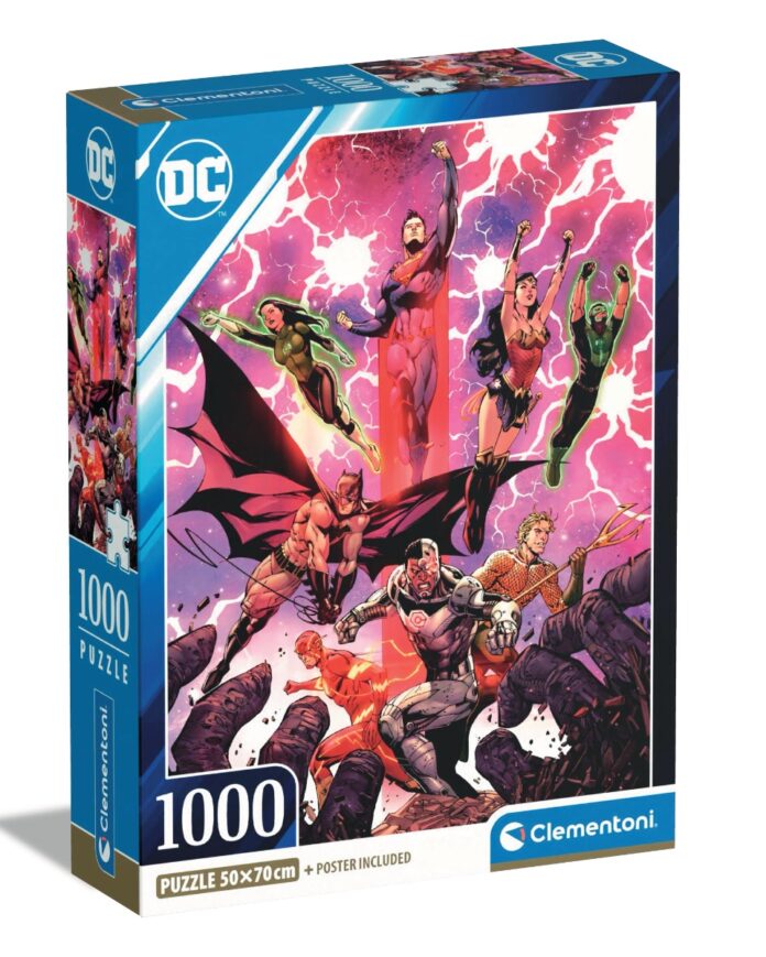 Puzzle Clementoni, DC Comics, 1000 piese Puzzle Clementoni, DC Comics, 1000 piese