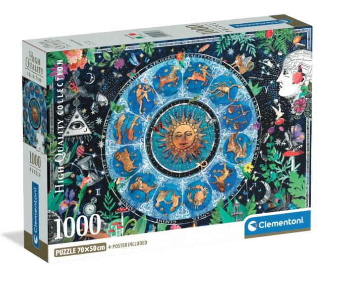Puzzle Clementoni, Harta astrologica, 1000 piese Puzzle Clementoni, Harta astrologica, 1000 piese