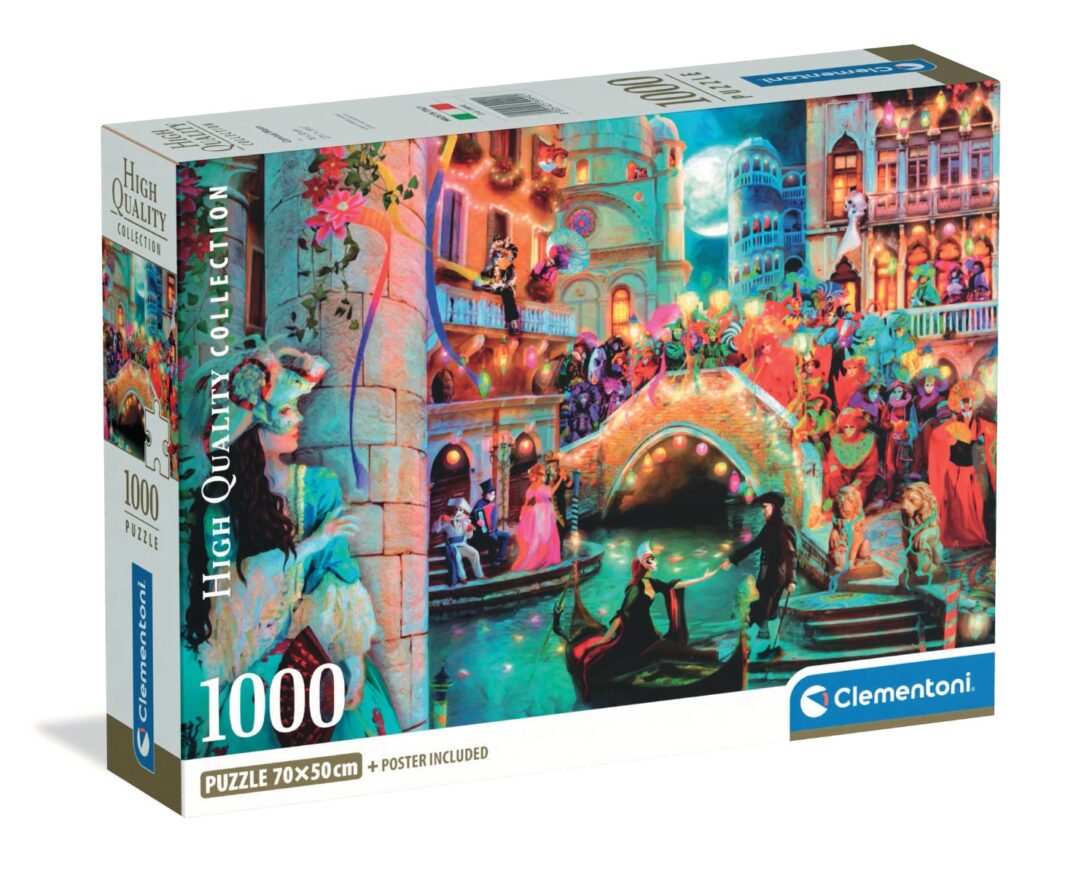 Puzzle Clementoni, Carnival in Venetia, 1000 piese Puzzle Clementoni, Carnival in Venetia, 1000 piese