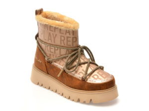 Ghete REPLAY maro, WF2H20S, din material textil Ghete REPLAY maro, WF2H20S, din material textil