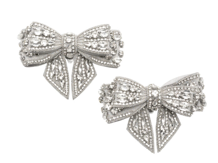 Accesorii pantofi ALDO argintii, BOWSTEP 973, din metal Accesorii pantofi ALDO argintii, BOWSTEP 973, din metal