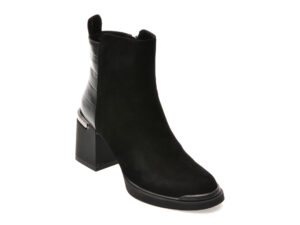 Botine EPICA negre, 2177, din piele intoarsa Botine EPICA negre, 2177, din piele intoarsa