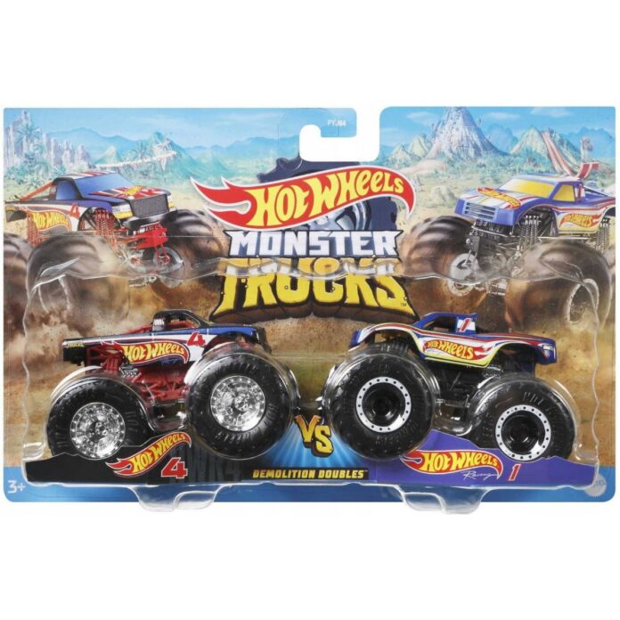 Set 2 masini Monster Truck, Hot Wheels, Demolition Doubles, 1:64, HNX29 Set 2 masini Monster Truck, Hot Wheels, Demolition Doubles, 1:64, HNX29