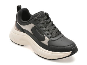 Pantofi sport SKECHERS negri, HAZEL 2, din piele ecologica Pantofi sport SKECHERS negri, HAZEL 2, din piele ecologica