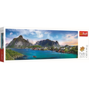 Puzzle Trefl, Panorama Arhipelagul norvegian Lofoten, 500 piese Puzzle Trefl, Panorama Arhipelagul norvegian Lofoten, 500 piese
