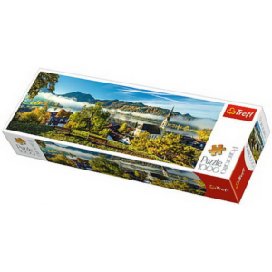 Puzzle panoramic Trefl din 1000 de piese - Lacul Schliersee Puzzle panoramic Trefl din 1000 de piese - Lacul Schliersee