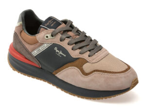 Pantofi sport PEPE JEANS bej, MS60009, din material textil Pantofi sport PEPE JEANS bej, MS60009, din material textil