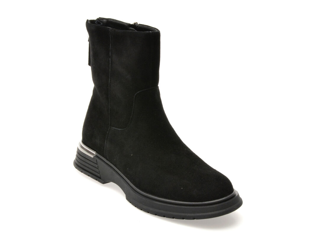 Ghete EPICA negre, 13881, din piele intoarsa Ghete EPICA negre, 13881, din piele intoarsa