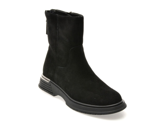 Ghete EPICA negre, 13881, din piele intoarsa Ghete EPICA negre, 13881, din piele intoarsa