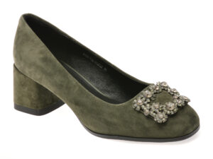 Pantofi eleganti EPICA verzi, E35373A, din piele intoarsa Pantofi eleganti EPICA verzi, E35373A, din piele intoarsa
