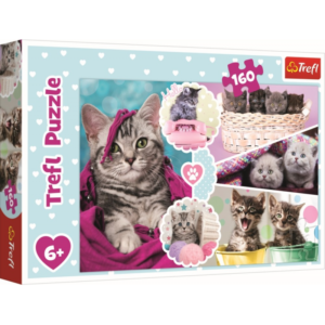 Puzzle Trefl Pisici dragalase, 160 piese Puzzle Trefl Pisici dragalase, 160 piese